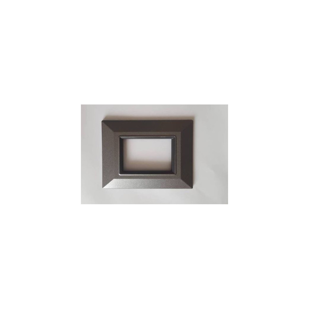 foto del prodotto trade shop placca placchetta placchette compatibili per serie axolute bticino colorate sq cromo satinato 4 fori 