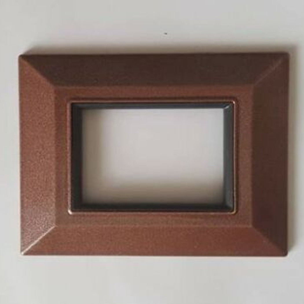 foto del prodotto trade shop placca placchetta placchette compatibili per serie axolute bticino colorate sq rame 4 fori 