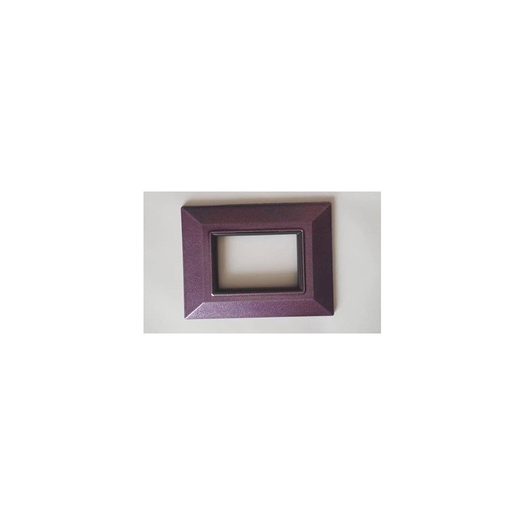 foto del prodotto trade shop placca placchetta placchette compatibili per serie axolute bticino colorate sq viola metallizzato 7 fori 