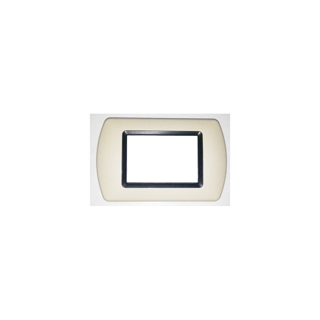 foto del prodotto trade shop placchette placche in abs compatibili per serie living international placca avorio 7 fori 