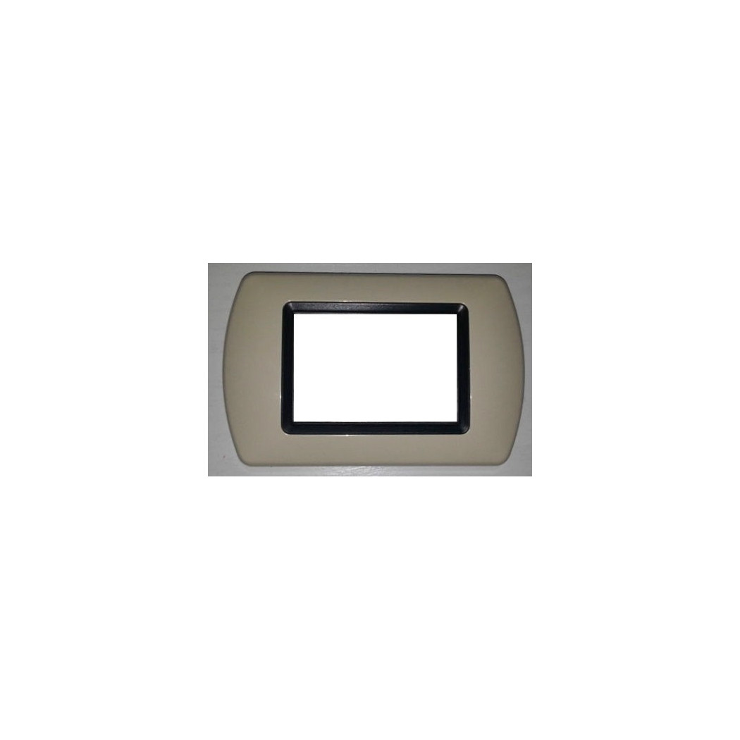 foto del prodotto trade shop placchette placche in abs compatibili per serie living international placca cappuccino 7 fori 