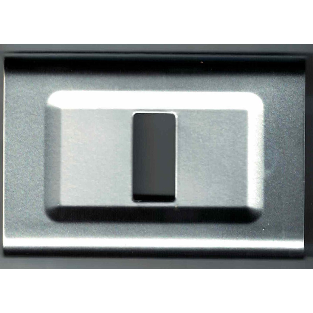 foto del prodotto trade shop placchette placche in abs serie magic elite bticino compatibili color copriprese argento 1 foro 