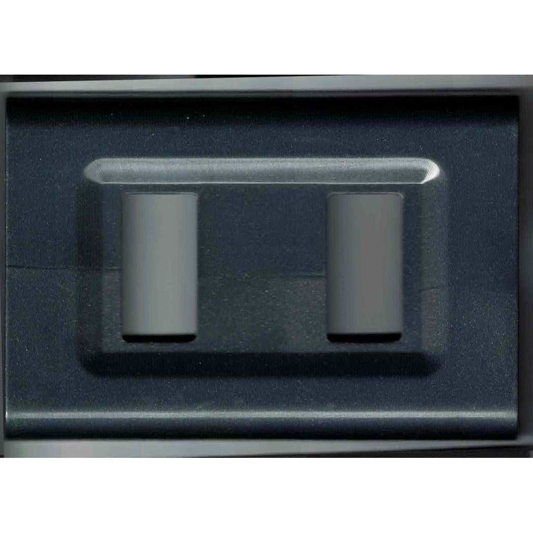 foto del prodotto trade shop placchette placche in abs serie magic elite bticino compatibili color copriprese grigio 3 fori 