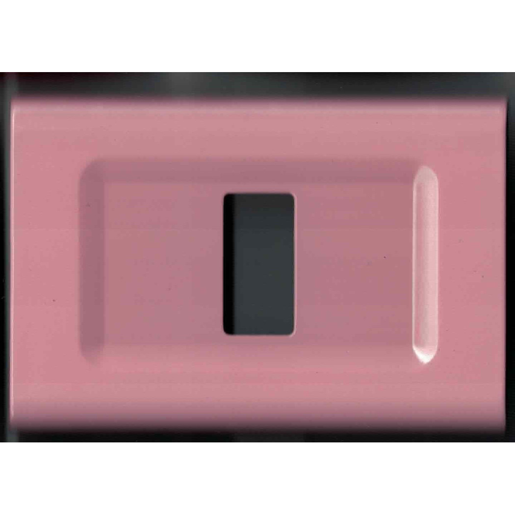foto del prodotto trade shop placchette placche in abs serie magic elite bticino compatibili color copriprese rosa 4 fori 