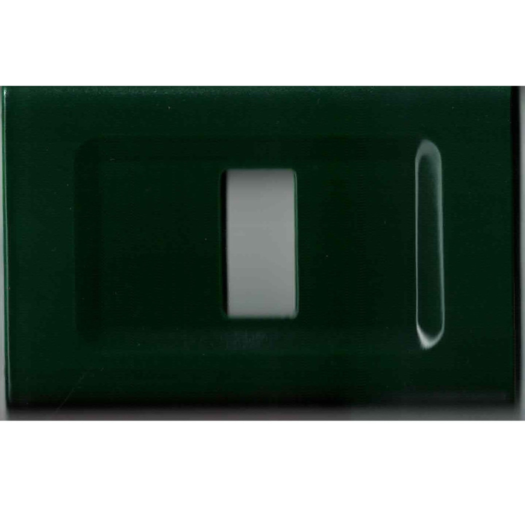 foto del prodotto trade shop placchette placche in abs serie magic elite bticino compatibili color copriprese verde scuro 3 fori 