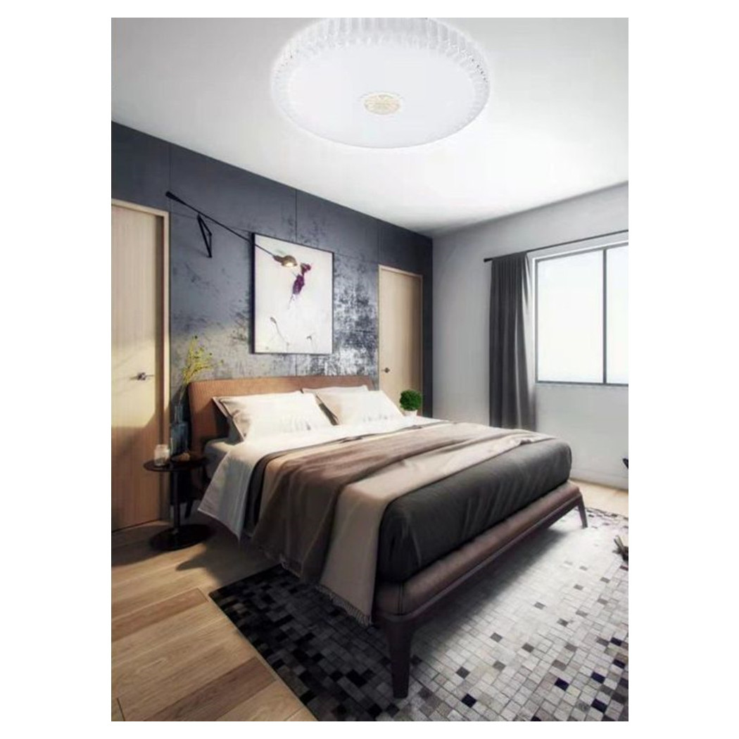 foto del prodotto trade shop plafoniera a soffitto 60 w design cristalli luce fredda naturale ip20 fst 50a67112 bianco naturale 