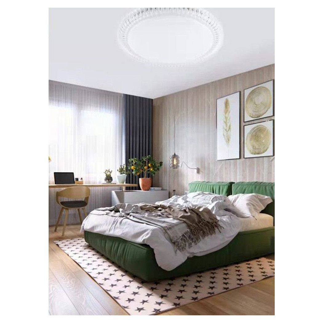 foto del prodotto trade shop plafoniera a soffitto rotonda ip20 60 watt 4800lm luce fredda naturale fst 50a61292 bianco freddo 