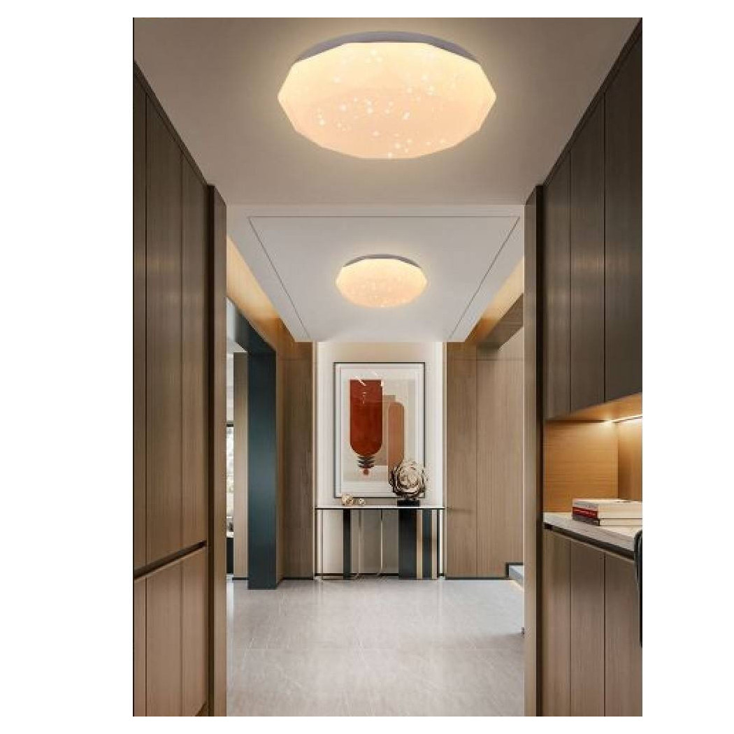 foto del prodotto trade shop plafoniera da soffitto 18 w lampadario lampada luce fredda naturale calda bianco caldo 