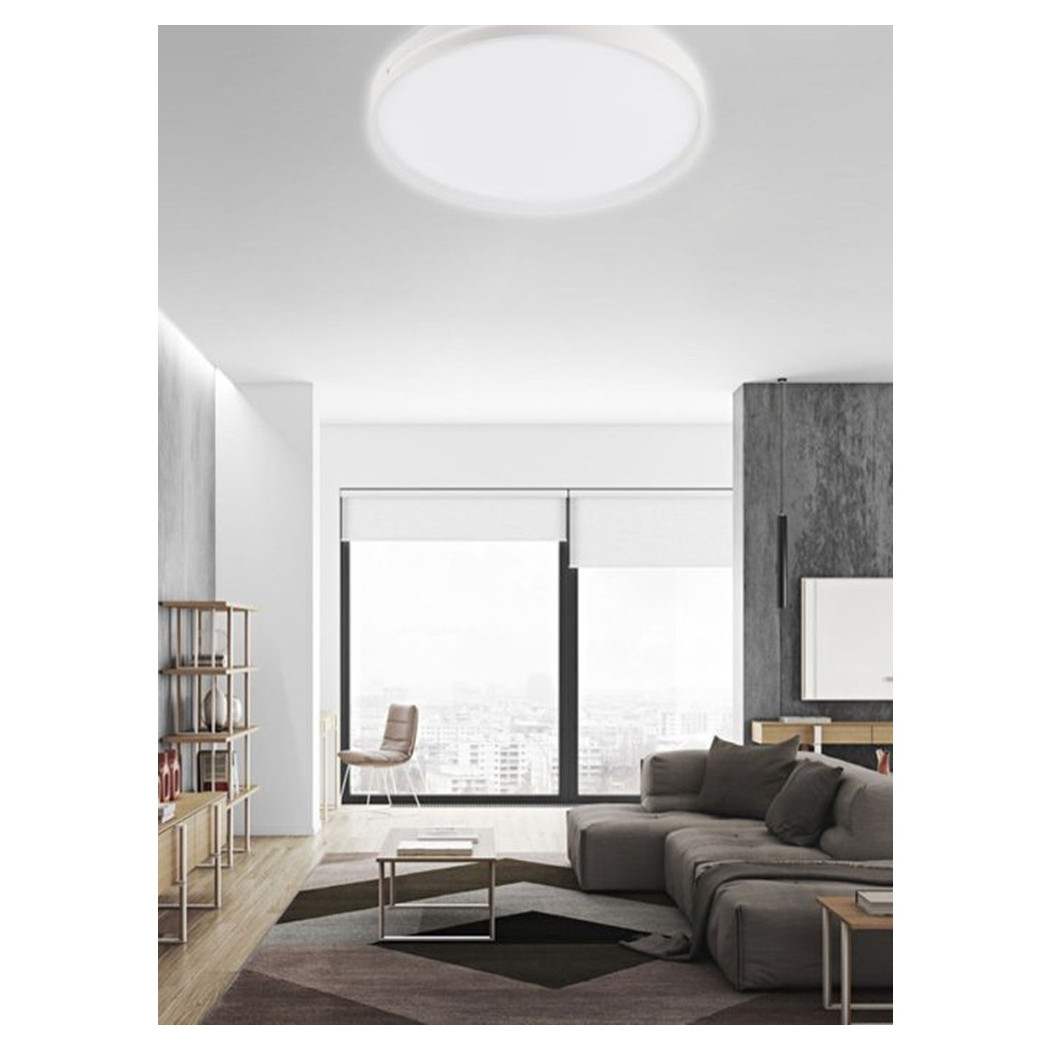 foto del prodotto trade shop plafoniera da soffitto 45 watt cerchio per interno luce fredda fst 40a82518 40cm 