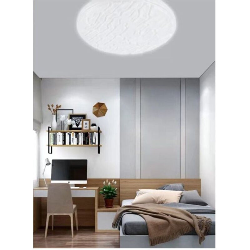 foto del prodotto trade shop plafoniera da soffitto 45 watt effetto crosta luce fredda 6500k ip20 fst 40a2535 