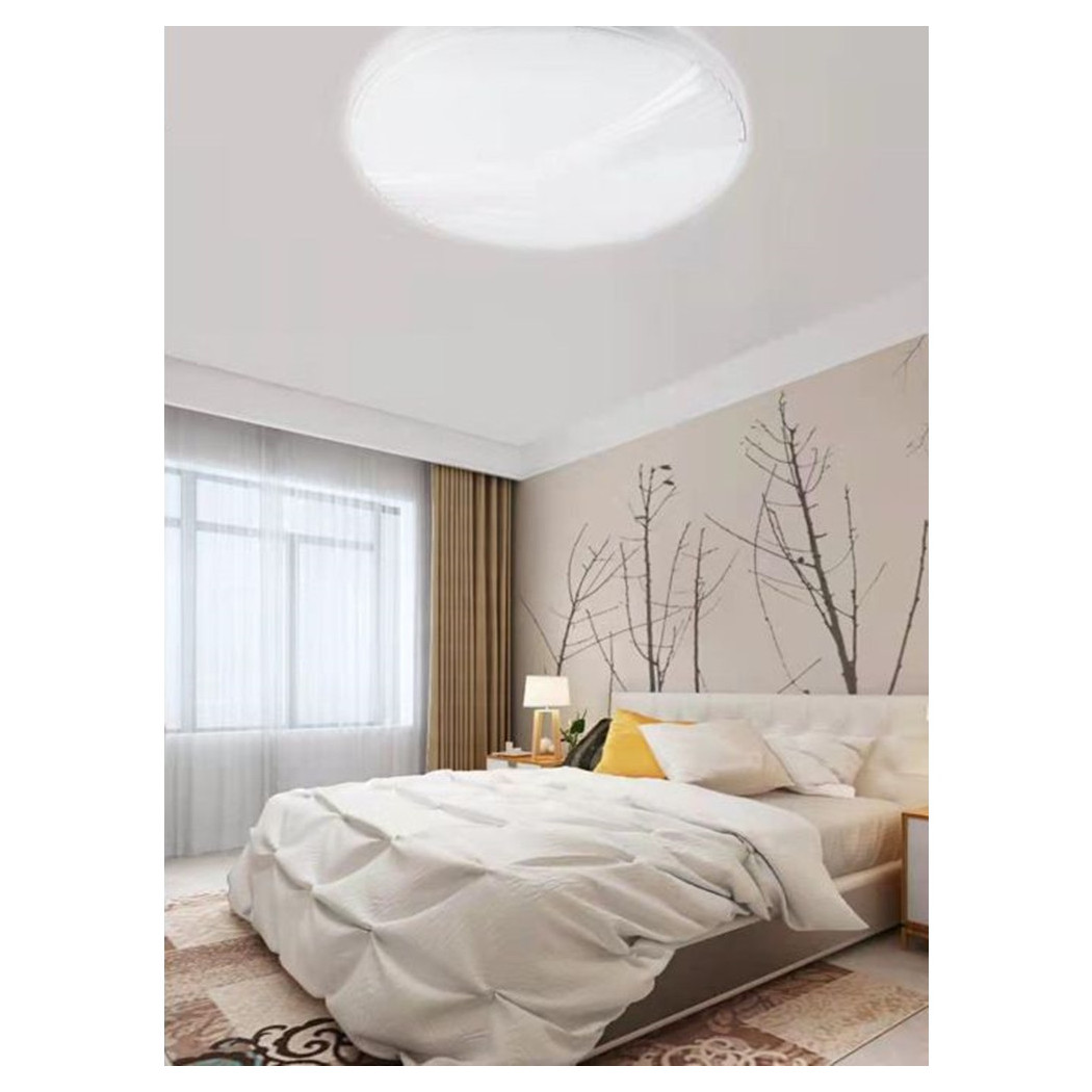 foto del prodotto trade shop plafoniera da soffitto 45w tondo con rilievo rigato luce fredda 6500k fst 40a23524 