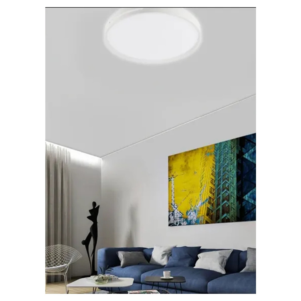 foto del prodotto trade shop plafoniera da soffitto 60 watt cerchio per interno luce fredda fst 50a26844 49cm 