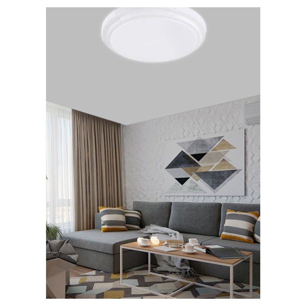 foto del prodotto trade shop plafoniera da soffitto interno 60w rotondo sporgente luce fredda fst 50a62691 49cm 