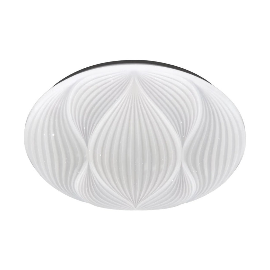 foto del prodotto trade shop plafoniera lampada soffitto decorata bianco led 45w luce fredda 6500k ip20 97485 