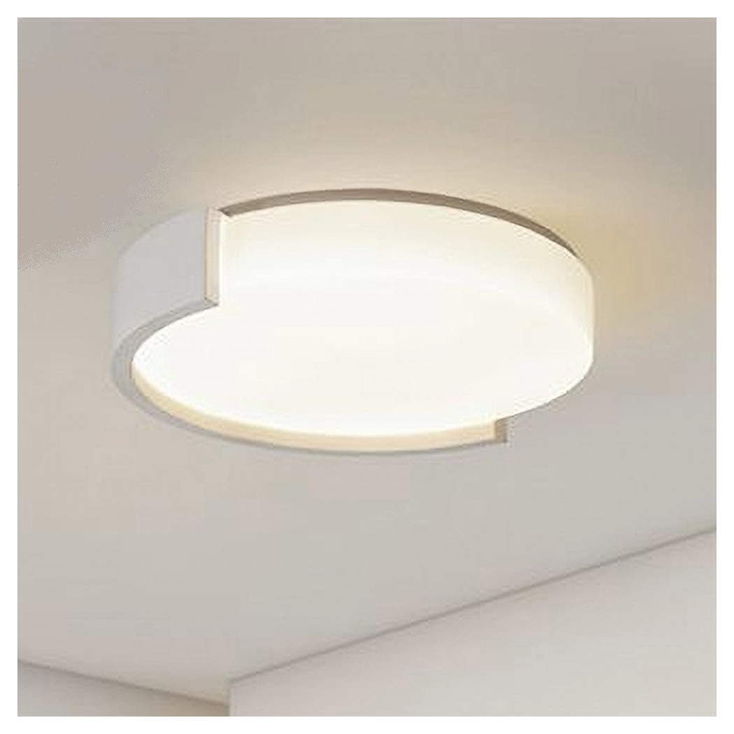 foto del prodotto trade shop plafoniera led 24 w cerchio bianco moderno da soffitto tonda luce naturale 50095 