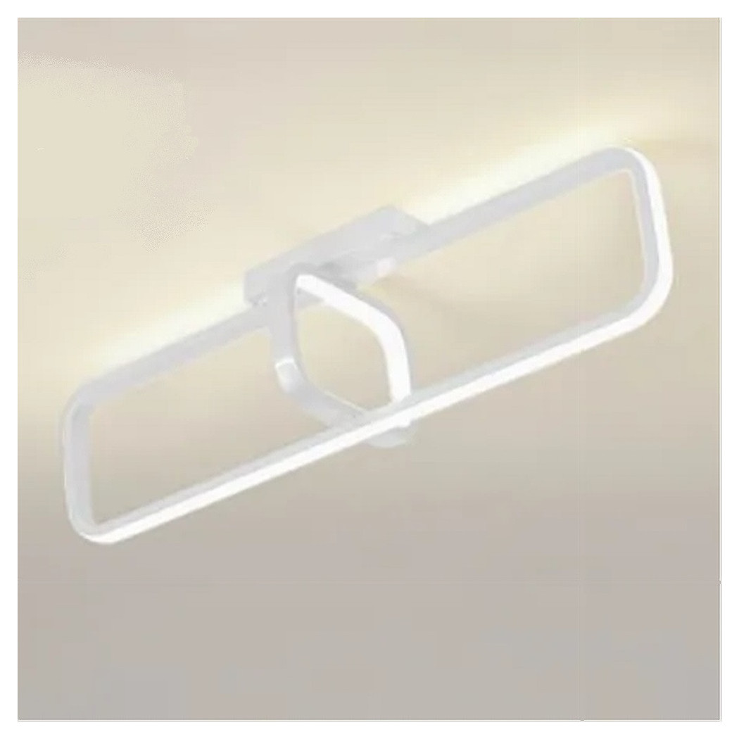 foto del prodotto trade shop plafoniera led 32 w rettangolare bianco design moderno lampadario soffitto 50217 