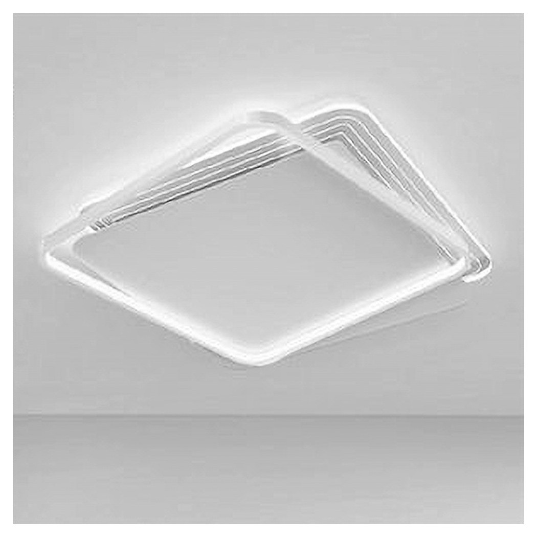 foto del prodotto trade shop plafoniera led 35w quadrata bianco lampadario soffitto moderno luce fredda 70708 