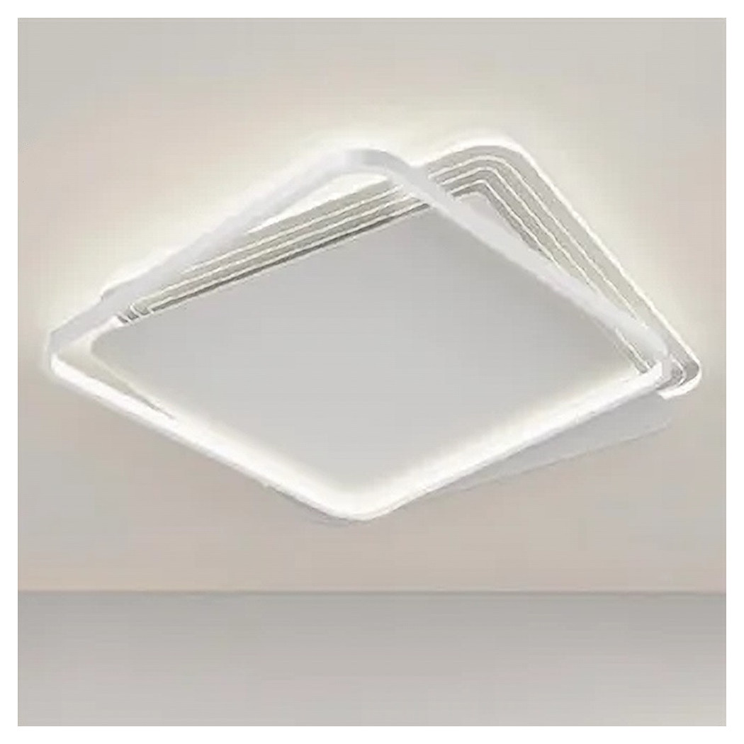 foto del prodotto trade shop plafoniera led 35w quadrata bianco lampadario soffitto moderno luce naturale 70692 