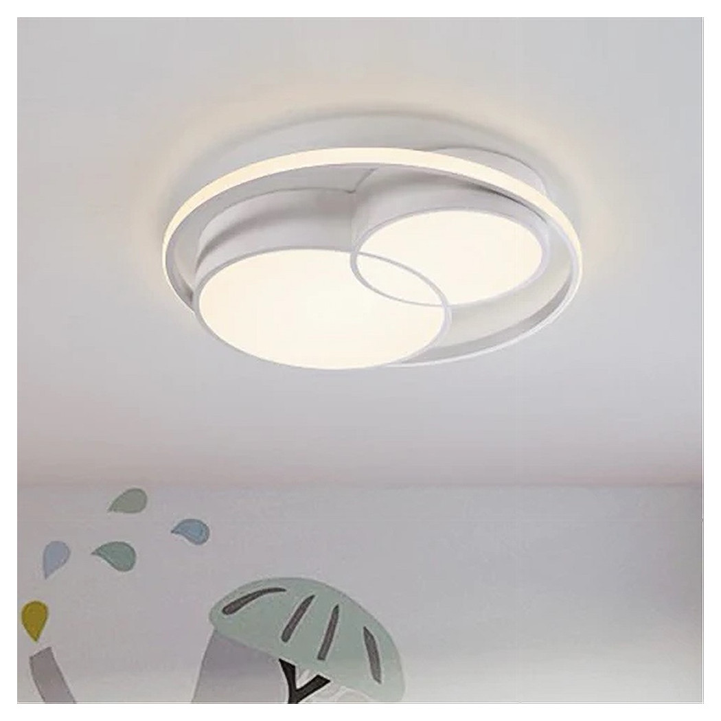 foto del prodotto trade shop - plafoniera led 36 w cerchio bianco moderno da soffitto tonda luce naturale 71431 -