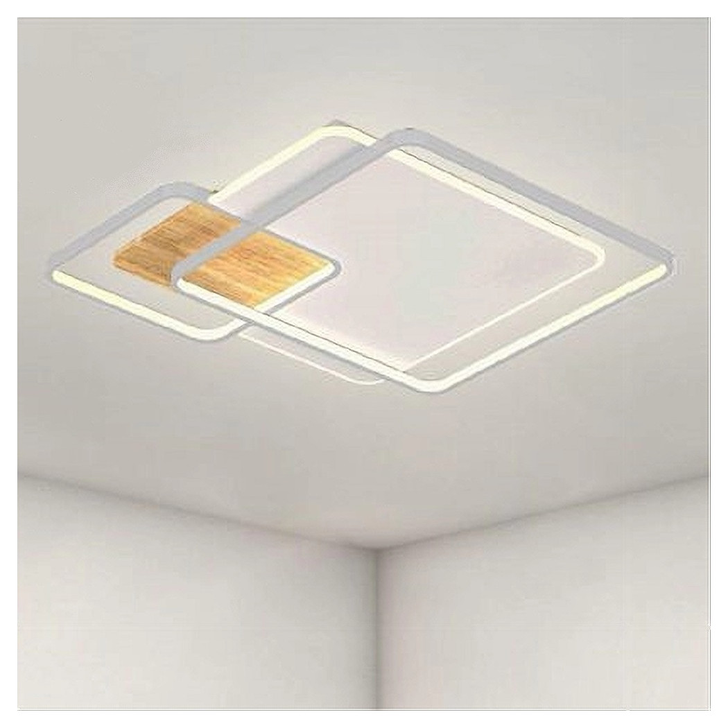 foto del prodotto trade shop plafoniera led 40w quadrati bianco lampadario soffitto moderno luce naturale 70852 