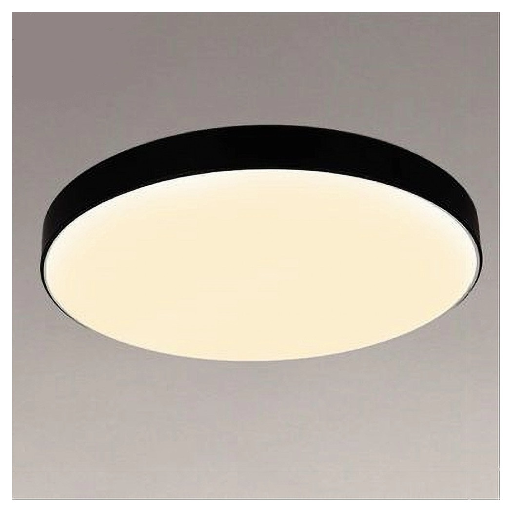 foto del prodotto trade shop plafoniera led 70 w rotonda lampada soffitto nero lampadario luce naturale 02607 