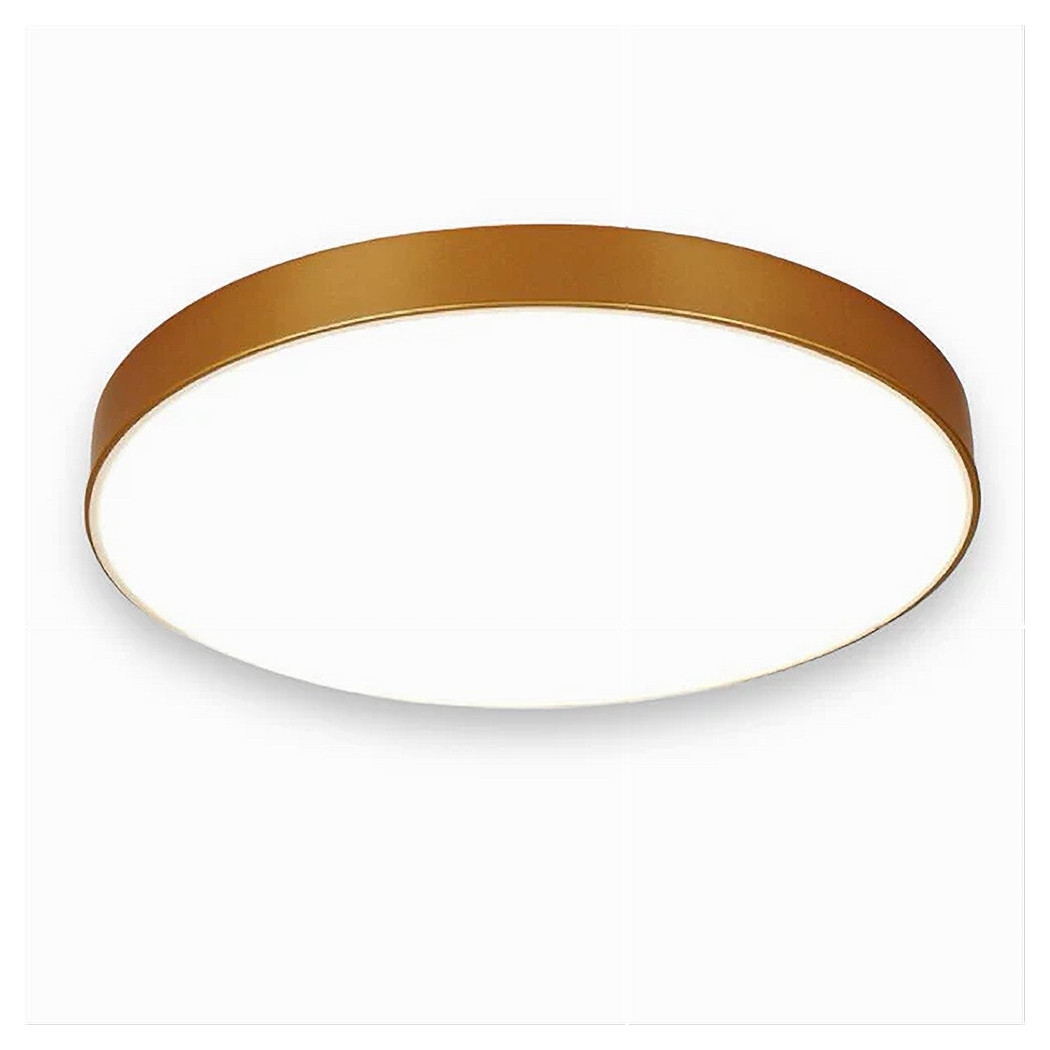 foto del prodotto trade shop plafoniera led 70 watt rotonda lampada soffitto oro lampadario luce fredda 02577 