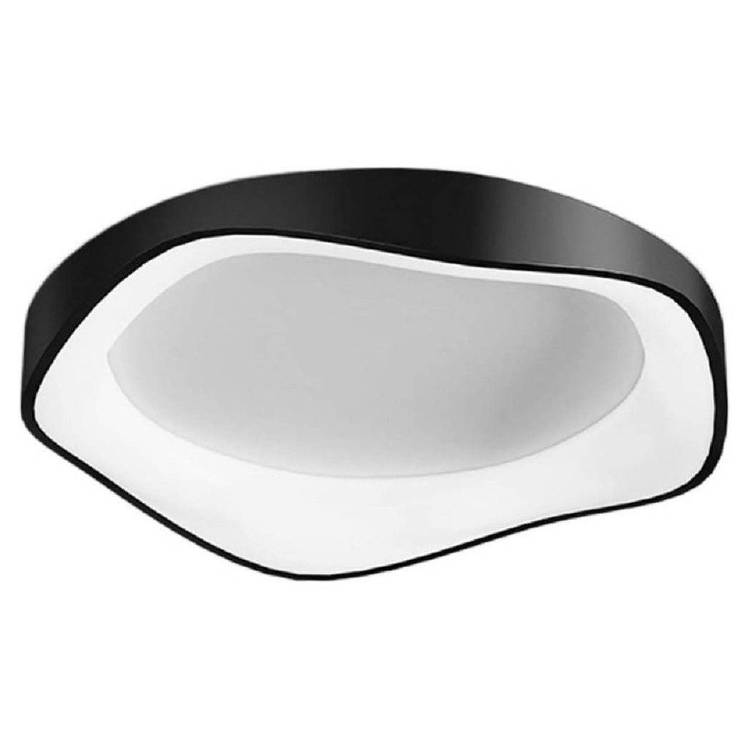 foto del prodotto trade shop plafoniera led a onda nero 38 watt ultra moderna tre colorazioni di luce c53 n3c 