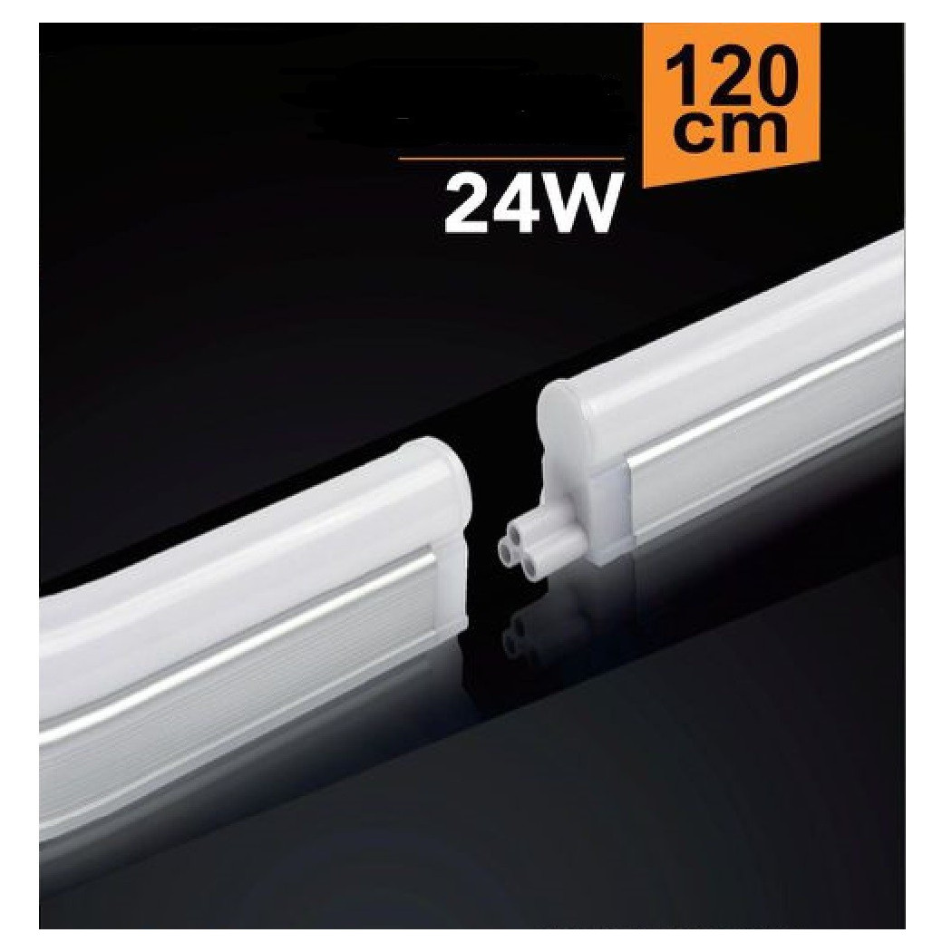 foto del prodotto trade shop plafoniera led neon sottopensile opaco vari toni luce 24 watt 120 cm bianco caldo 