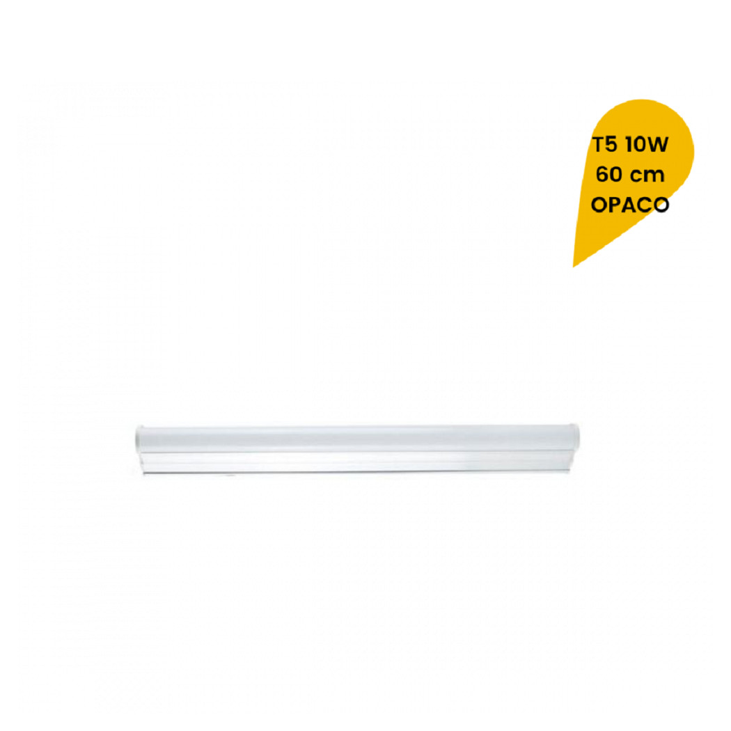 foto del prodotto trade shop plafoniera led neon t5 sotto pensile tubo vetro opaco 10 watt 60 cm t5 60 bianco freddo 