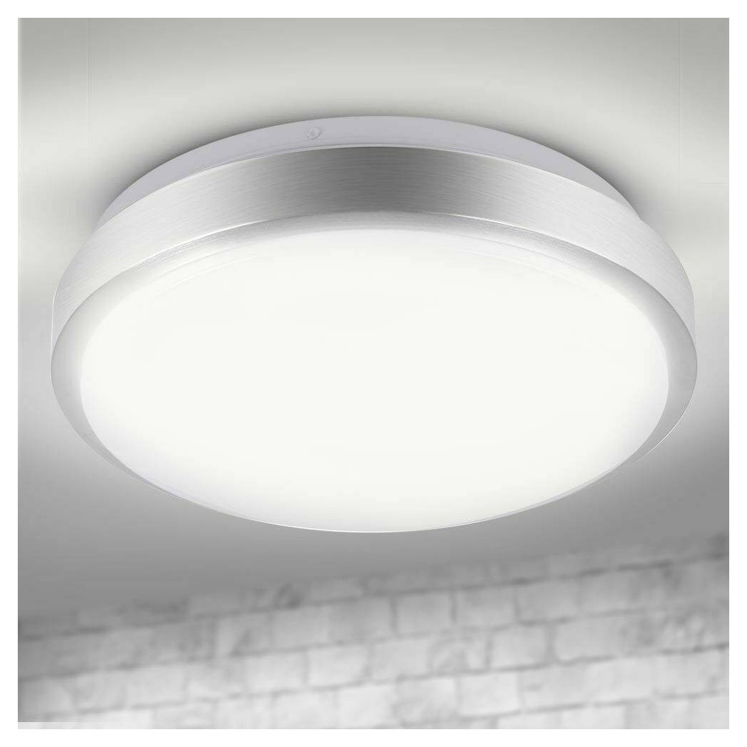 foto del prodotto trade shop plafoniera led rotonda 12w luce bianca 4000k naturale lampada soffitto 29,5cm 