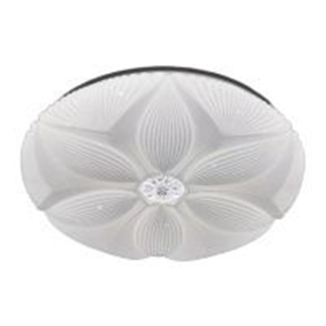 foto del prodotto trade shop plafoniera led soffitto decoro fiore 45w bianco lampada luce fredda 6500k ip20 71771 