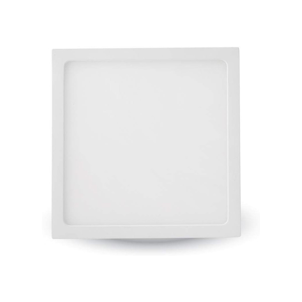 foto del prodotto trade shop plafoniera led tonda o quadrata da superficie pannello da 25w caldo freddo natur bianco freddo quadrato 