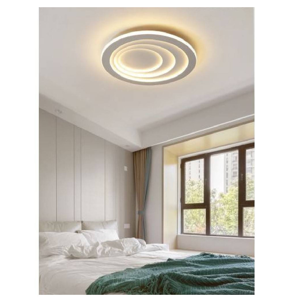 foto del prodotto trade shop plafoniera luce led 70w rotonda cerchio bianco lampadario soffitto piatta pn 08 