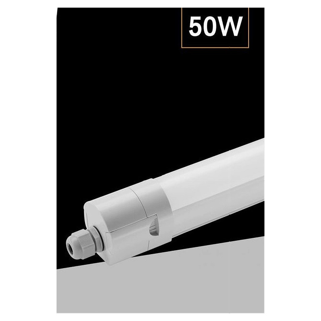 foto del prodotto trade shop plafoniera neon esterno a led 50 w 150 cm impermeabile ip65 luce 6500k yl20 50w 