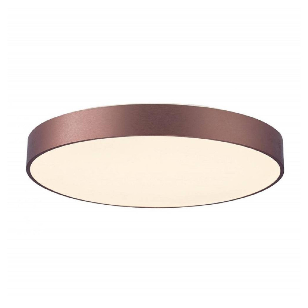 foto del prodotto trade shop plafoniera tonda led 42w cct 3000k 4000k lampada soffitto parete luce 3200lm 40cm marrone