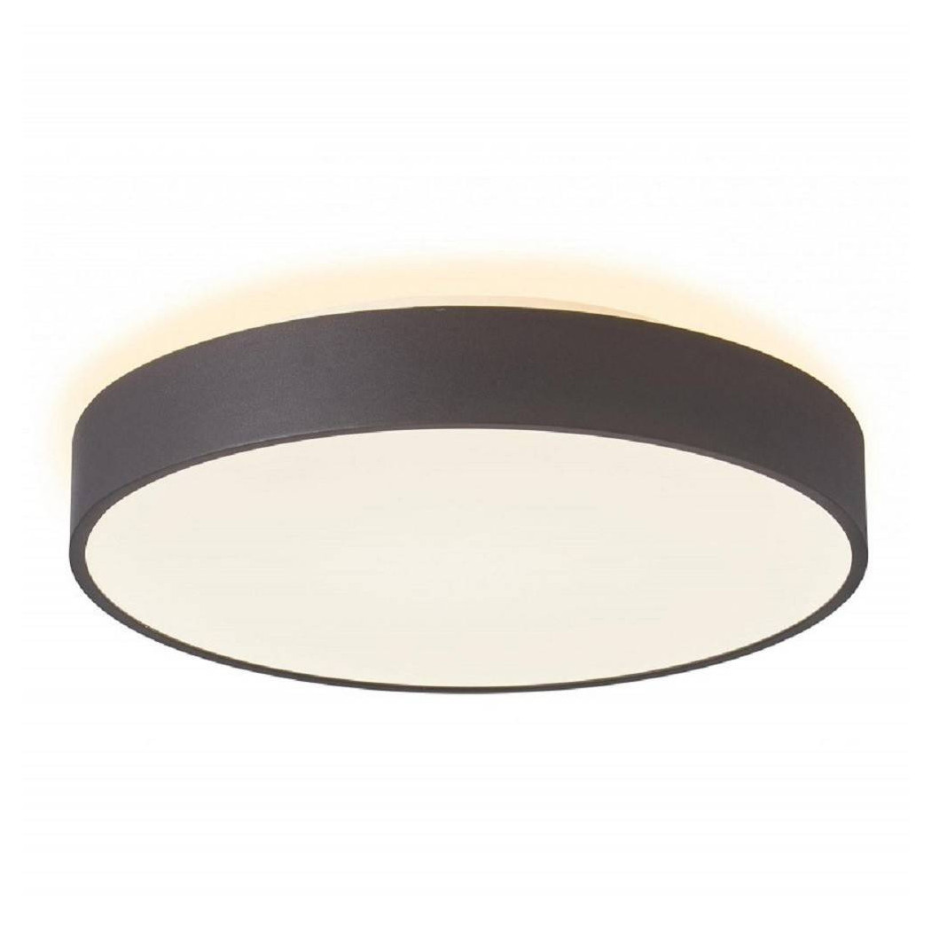 foto del prodotto trade shop plafoniera tonda led 42w cct 3000k 4000k lampada soffitto parete luce 3200lm 40cm nero