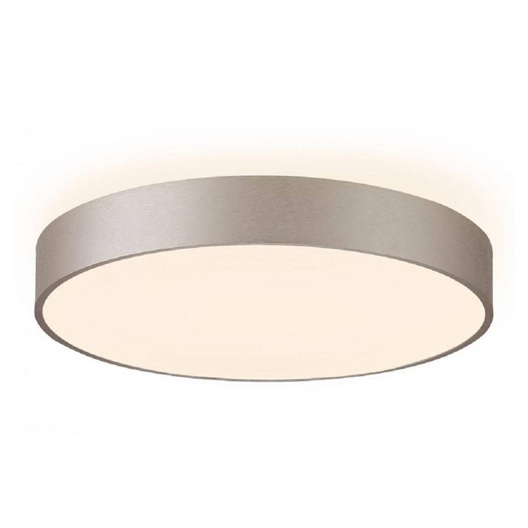 foto del prodotto trade shop plafoniera tonda led 42w cct 3000k 4000k lampada soffitto parete luce 3200lm 40cm silver