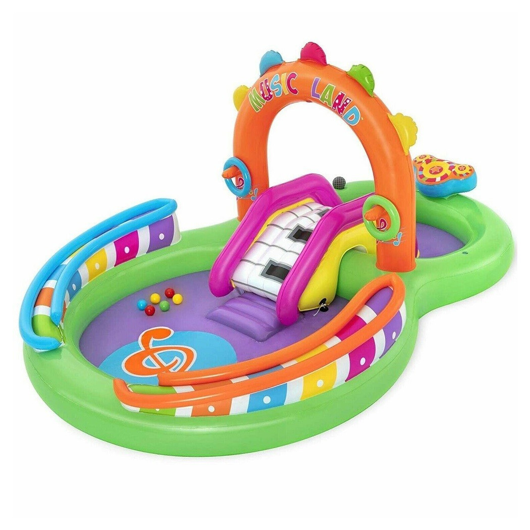 foto del prodotto trade shop play center 295x190x137 cm canta e splash piscinetta per bambini 2 anni 53117 