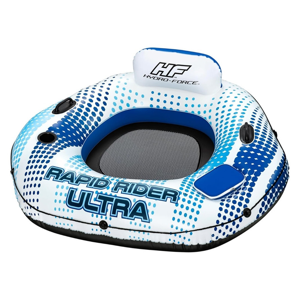 foto del prodotto trade shop poltrona rapid rider ultra gonfiabile con maniglie portabicchiere refrigeratore 43726 