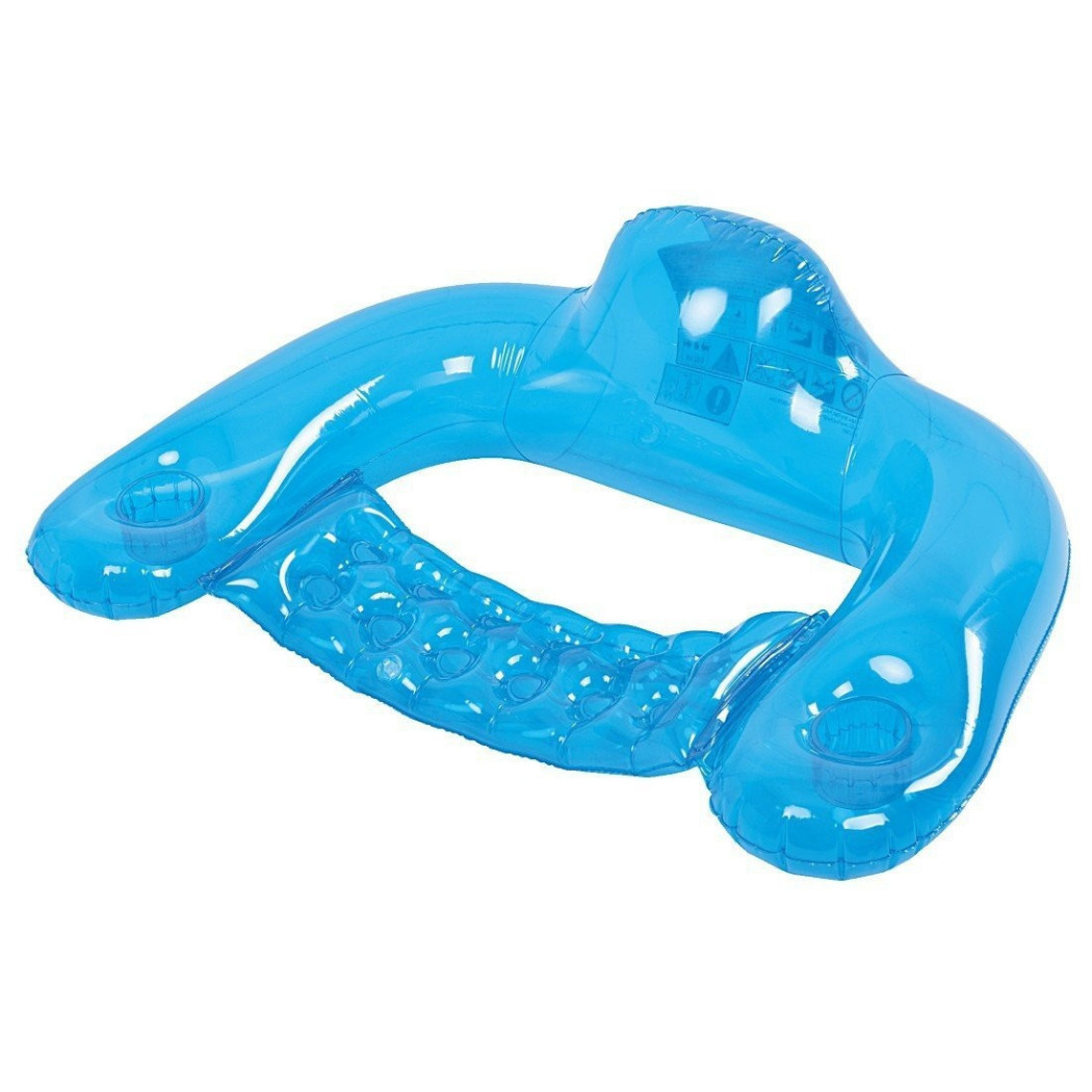 foto del prodotto trade shop poltrona sofa galleggiante gonfiabile per mare piscina gioco acqua 124x76cm 