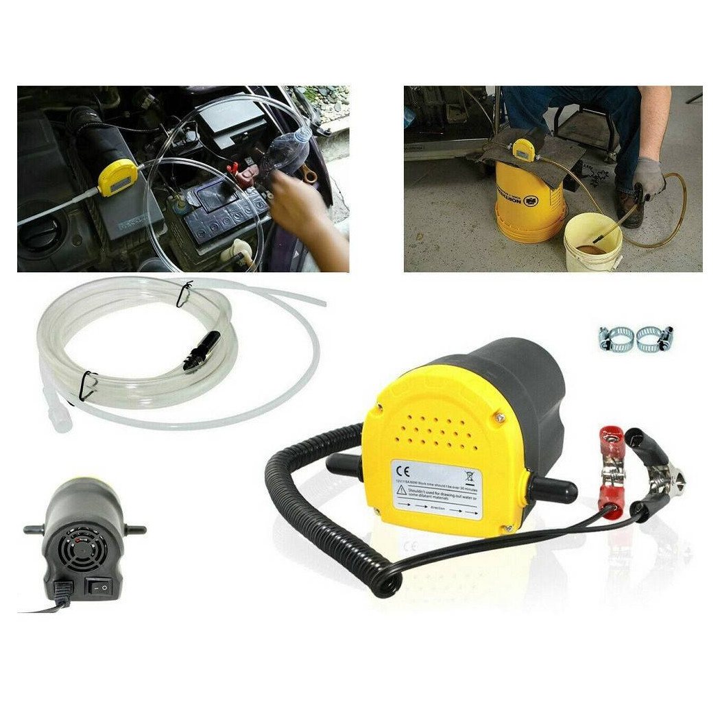 foto del prodotto trade shop pompa aspirazione estrazione cambio olio gasolio diesel elettrica 12v auto 