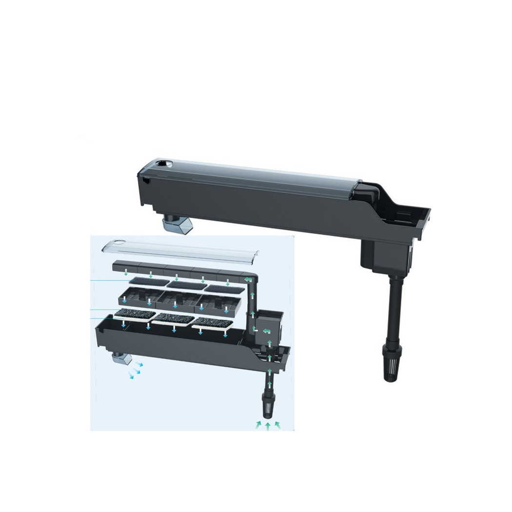 foto del prodotto trade shop pompa filtro esterno per acquario 7w 500l h professionale pesci tartarughe gd400 