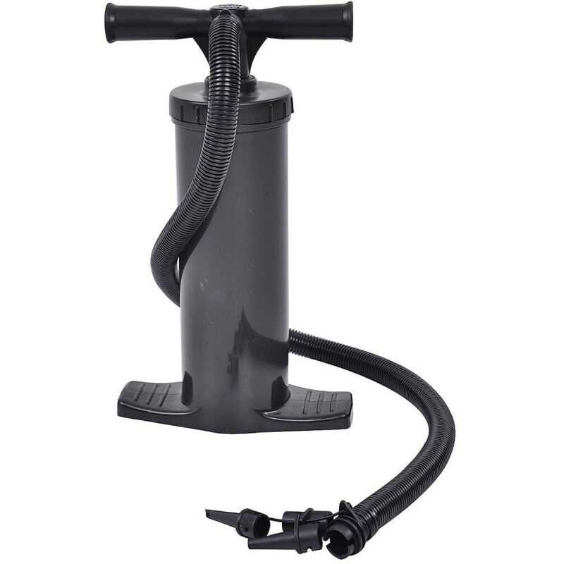foto del prodotto trade shop pompa manuale a doppia azione 38x22x10cm nero 2x1500cc con adattatori universali 