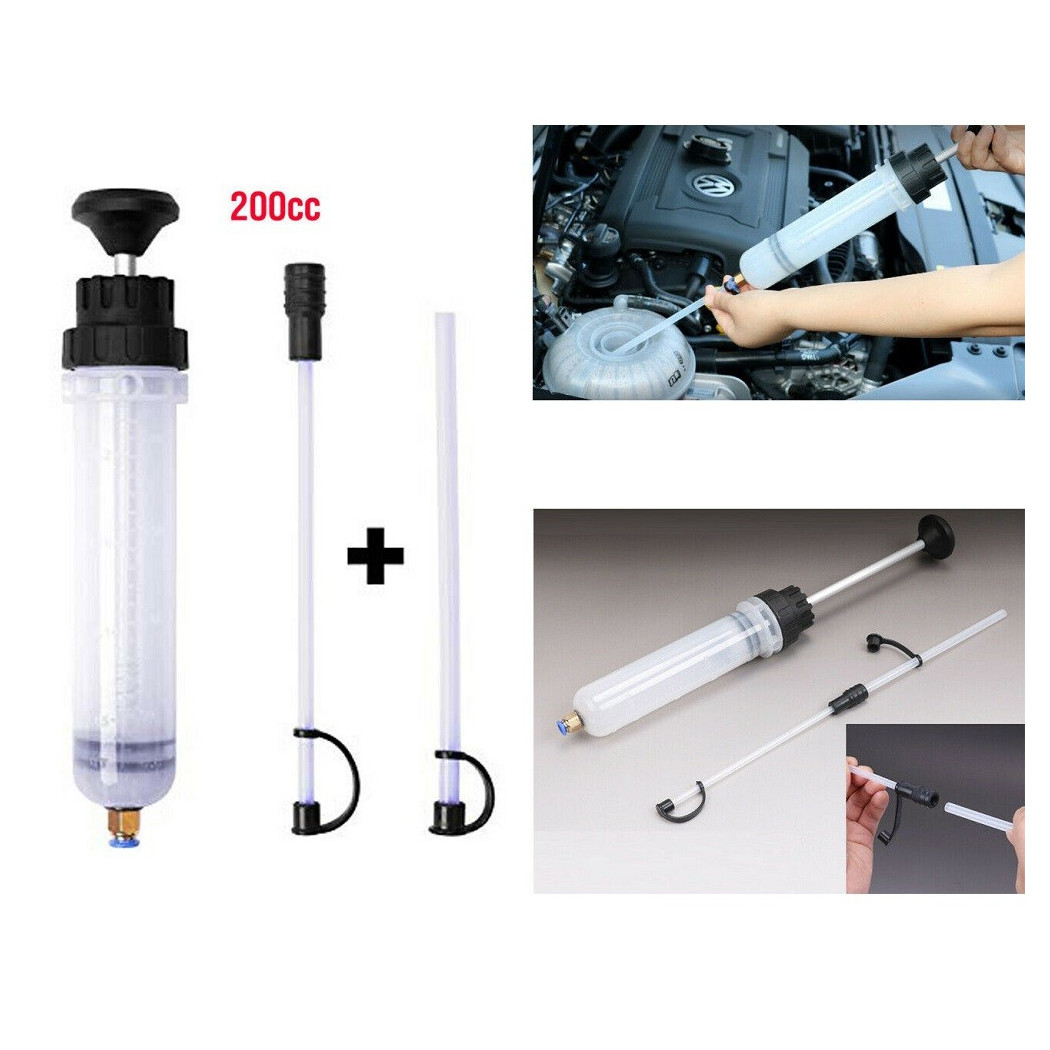 foto del prodotto trade shop pompa manuale per cambio olio pompa aspirazione liquidi audi vw seat 200cc 200ml 