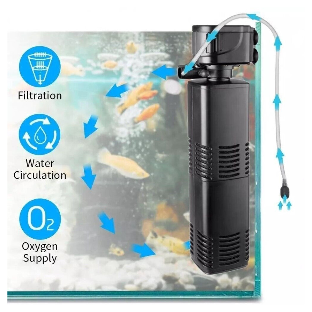 foto del prodotto trade shop pompa sommergibile per acquario riciclo acqua dolce salata 1400l h 20w ql 2000f 