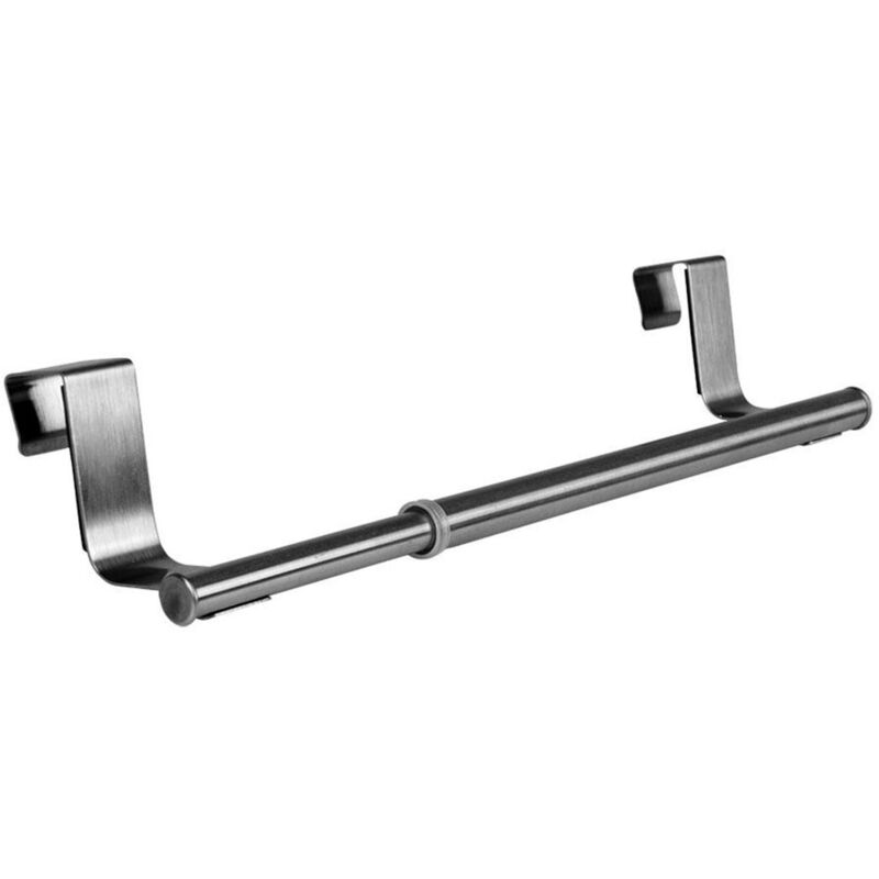 foto del prodotto trade shop porta asciugamani strofinacci acciaio asta 23cm con ganci per porta o cassetto 