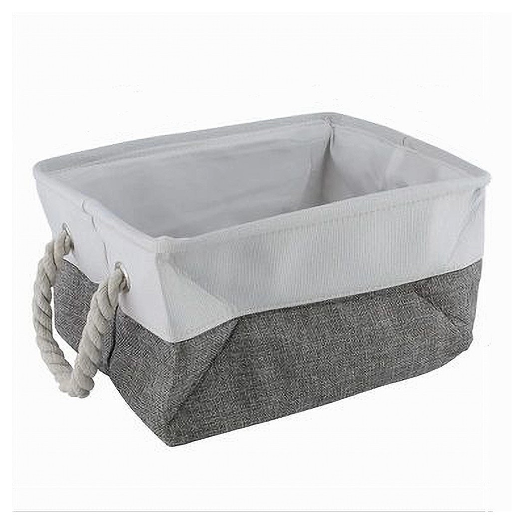 foto del prodotto trade shop porta biancheria in tessuto con manici organizer per vestiti sporchi bagno 10623 