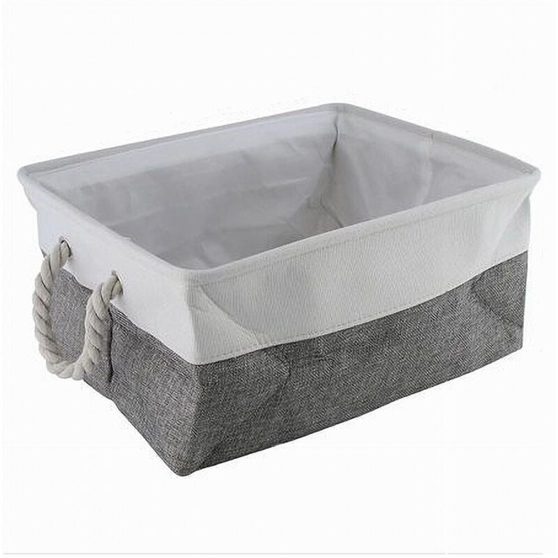 foto del prodotto trade shop porta biancheria in tessuto organizer con manici per vestiti sporchi bagno 10625 