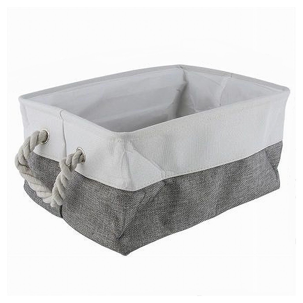 foto del prodotto trade shop porta biancheria in tessuto organizer per vestiti sporchi bagno con manici 10624 