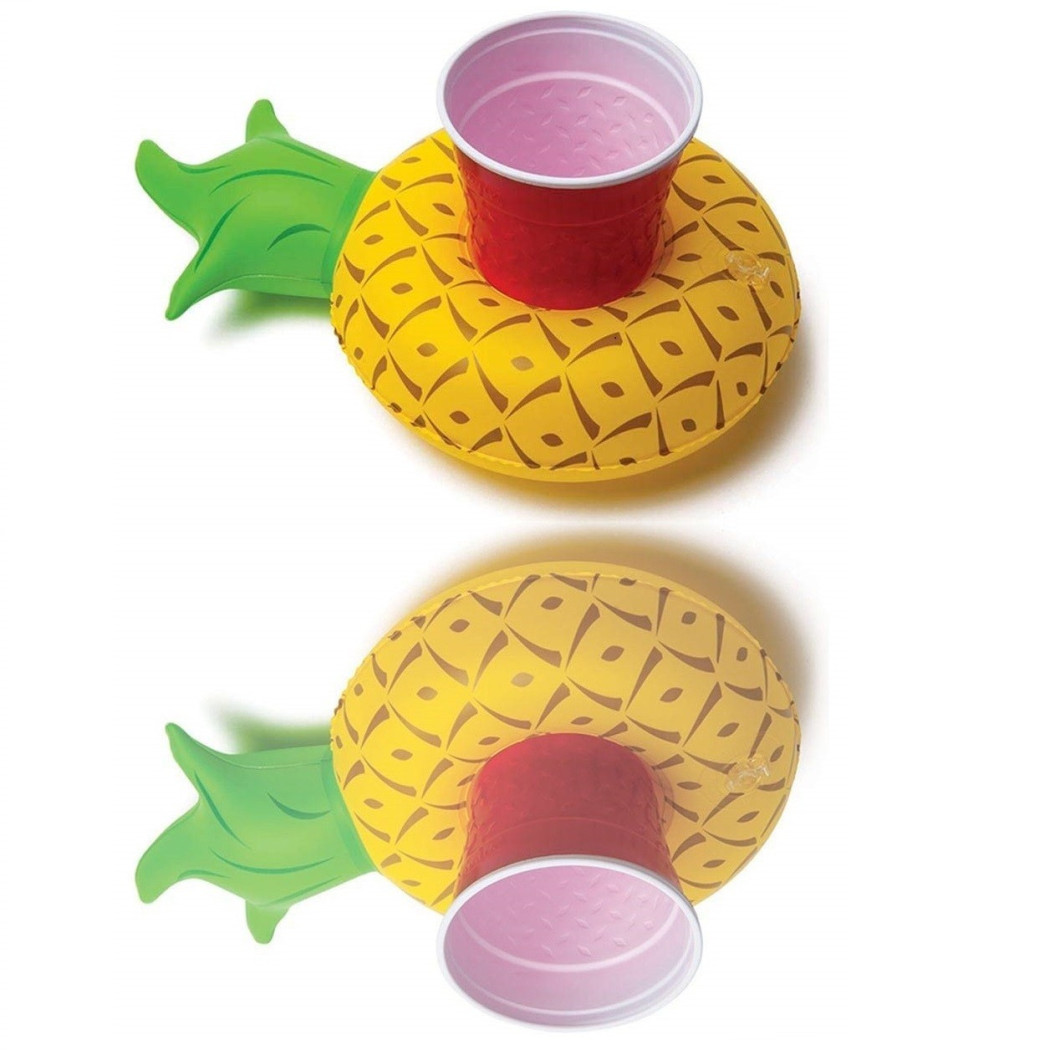 foto del prodotto trade shop porta bicchiere ananas gonfiabile galleggiante mare piscina pineapple lattina 